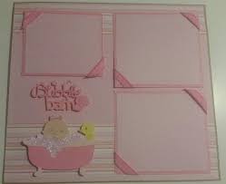 These pages are great for scrapbook pages of the baby shower, baby's bath or feeding time, and even the birth. Bubble Bath Girls Scrapbook Layout Page Baby Girl Scrapbook Kids Scrapbook Toddler Scrapbook