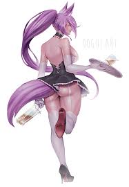 FoxyKuro maid by ooguinsfw 