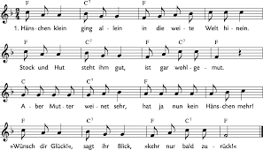 Kennst du das land, wo die zitronen blühn, im dunkeln laub die goldorangen glühn, ein sanfter wind vom blauen himmel weht, die myrte still und hoch der lorbeer steht, kennst du es wohl? I Hanschen Klein Ging Allein