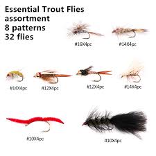 My dry fly pick is the. Essential Trout Flies Assortment 8 Patterns 32 Flies Qingdao Leichi Industrial Trade Co Ltd