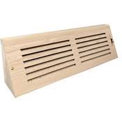 The unfinished oak allows for staining to match exisiting flooring. Wood Floor Registers Returns Flush Mount Wood Vents