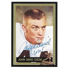 Autographed JOHN DAVID CROW 1991 Heisman Trophy Award Winner card