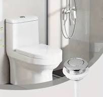* Set mit 2 WC-Spültasten-Ersatzteilen, 38 mm Einzeldruck-Spülung aus  Metall und Kunststoff, verchromt für die Reparatur von WC-Spülkästen im ...