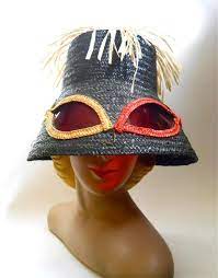Straw Hat 60s Hat Beach Sunglasses Straw Sewcratic Sunglasses Vintage Hats Vintage Beach Hat For Women