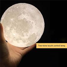 Decbest 15cm 3d Magical Two Tone Moon Lamp Usb Charging Luna Led Night Light Touch Sensor Gift Is Multicolor Newch Led Night Light Night Light Night Light Kids