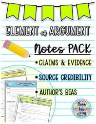 Nonfiction Notes Pack Claims Evidence Source Credibility Author S Bias Social Emotional Learning Social Studies Elementary Social Emotional