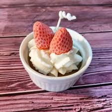 自己動手做 草莓小蛋糕造型蠟燭 food desserts strawberry