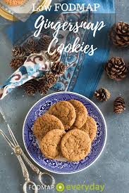 Low Fodmap Gingersnap Cookies Fodmap Everyday Recipe Ginger Snap Cookies Fodmap Dessert Recipe Low Fodmap Snacks