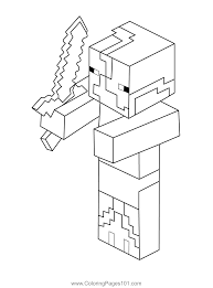 Dibujos de minecraft ender dragón para colorear y imprimir. Zombie Pigmen Minecraft Coloring Page For Kids Free Minecraft Printable Coloring Pages Online For Kids Coloringpages101 Com Coloring Pages For Kids