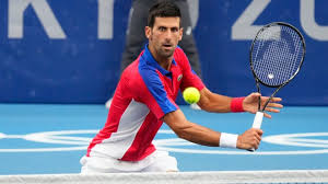 Novak djokovic of serbia during his men's singles semifinal match against alexander zverev of germany on july 30. Ccemjuenrzeg M