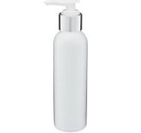 4 oz White HDPE Bullet Bottle & Silver Lotion Pump | Berlin