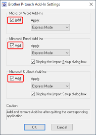 A word label template allows you to insert information/images into cells sized and formatted to designing labels in microsoft word has never been easier. How To Use The Add In Function In Microsoft Applications P Touch Editor 5 X For Windows Brother