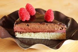 Entremet Bavarois Chocolat Framboise Violette Desserts Food Cuisine