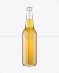 Pe foam liner to prevent leaking. Clear Glass Lager Beer Bottle Mockup In Bottle Mockups On Yellow Images Object Mockups