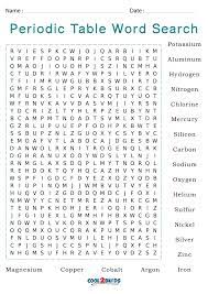 printable periodic table word search cool2bkids