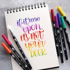 More Brush Lettering Blending With Tombow Markers Answers To Your Questions Brush Pen Lettering Brush Lettering Quotes Brush Lettering