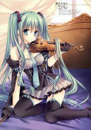 Anime Violin Miku Miku Hatsune Hatsune Miku