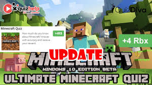 Update Ultimate Minecraft Quiz Answers 4 Robux Quiz Diva Quizdiva Net Youtube