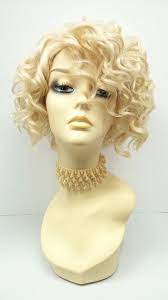 Blonde Short Curly Side Part Wig Lace Front Heat Resistant Etsy Side Part Wig Curly Side Part Wig Wigs