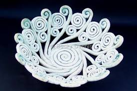 Eternal Spiral Bowl Coil Pottery Sculpture Clay Coil Pots