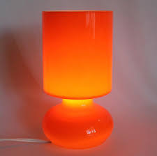 Ikea Lamp Lykta Orange Colored Glass Table Accent Retro Modern Lamp Ikea Modern Orange Lamps Ikea Lamp Modern Lamp