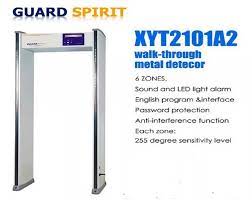 The alarm level can be set. Guard Spirit Metal Detector Gate 6zone Xyt2101a2 Price In Bangladesh Bdstore24