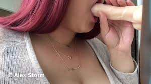 Alex storm dildo blowjob