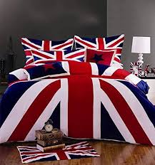 Natural linen color zippered enclosure production: Cliab Union Jack Duvet Style Comforter Set Twin Size 4 Pieces Cliab Comforter Sets Http Www Amazon Com Dp B00onouo1 British Decor Red Bedding Sets Union Jack
