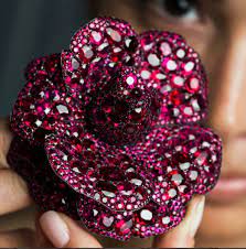 Ruby Camellia Flower Brooch By Jar From The Jewels For Hope The Collection Of Mrs Lily Safra Sale At Christies Via Instagram Jar Jewelry Brooch Jewels