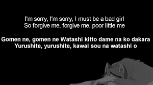 Gomen Ne Gomen Ne Jpn Lyrics Edited I M Sorry I M Sorry Eng Lyrics Youtube