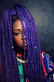 Purple Braids Styles 35 Gorgeous Purple Braids Hairstyles Hair Styles Braids With Extensions Braided Hairstyles