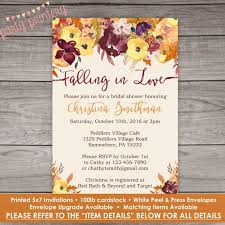 Fall Bridal Shower Invitations Fall Floral Bridal Shower Invitations Watercolor Fl Fall Bridal Shower Invites Fall Bridal Shower Fall In Love Bridal Shower