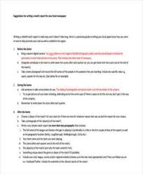 Newspaper Report Report Writing Report Writing Template Essay Writing