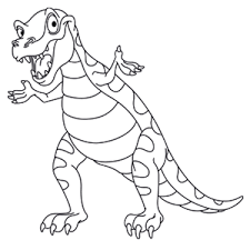 Supercoloring.com is super leuk voor alle leeftijden: T Rex Kleurplaat