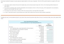 © © all rights reserved. Solved Cute Camel Woodcraft Company S Income Statement Re Chegg Com