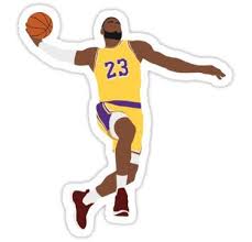 lebron james dunk sticker by draws sports in 2021 nba outfit lebron james dunking lebron james