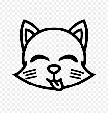 Outlined cute kitten #1115694 by yayayoyo. Transparent Funny Cat Clipart Fox Face Clipart Black And White Png Download 5546961 Pinclipart
