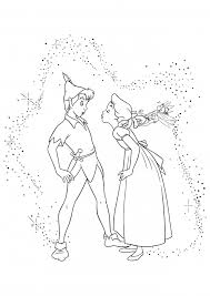 These kids are so cute! Wendy Wants To Kiss Peter Pan Coloring Pages Peter Pan Coloring Pages Colorings Cc