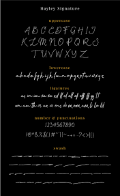 Hayley Signature Signature Fonts Font Names Signature