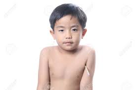 Close the armpit by holding the elbow against the chest. Asian Boy Was Thermometer Under The Armpit Stock Photo Picture And Royalty Free Image Image 46568185