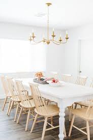 Trussardi casa larzia table with chairs 07. Blond Wood Spindle Chairs At Whitewashed Dining Table With Turned Legs Transitional Dining Room