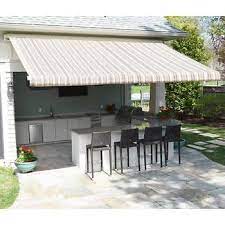 Sunsetter Semi Cassette Awning With Wind Sensor In 2021 Awning Patio Awning Backyard Patio