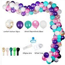 Diy Balloon Arch Kit Plastic Balloons Column Stand With Frame Base Pole 113pcs Balloons A Balloons Balloon Diy Kids Party Decorations