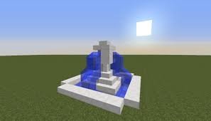 Minecraft How To Build Small Fountain Small Fountains Fountain Minecraft Minecraft Fountain