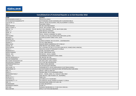 Ch ng suhana co syarikat guaman in bangsar. Consolidated List Of Unclaimed Deposits As On 31st
