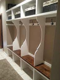 Furniture Smart Open Cabinet Without Doors As White Wooden Mudroom Lockers With Simple Models And Four Parts Inside With Mudroom Lockers Mud Room Storage Home