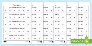 Missing numbers 100 square puzzle. Differentiated Tens And Ones Place Value Ks1 Worksheets