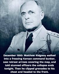 US General Matthew Ridgway in Korea