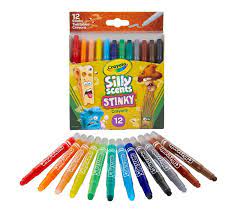 12 Silly Scents Stinky Mini Twistables Crayons Crayola Com Crayola In 2020 Crayola Twistable Crayons Crayola Kids
