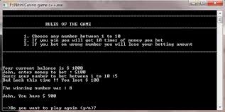 In this article, the task is to implement a basic snake game. Casino Game C Simple Number Guessing Pro Programming